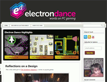 Tablet Screenshot of electrondance.com